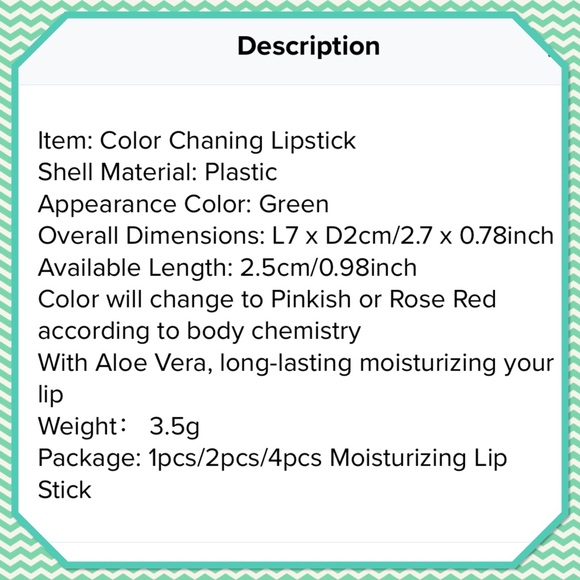 💄New💄Aloe Vera Long Lasting Moisturizing Lipstick 💄 - Picture 6 of 6